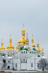 Fototapeta na wymiar Kiev-Pechersk Lavra in winter.