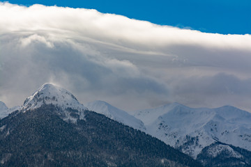 Winter mountain landscape, Slovenia