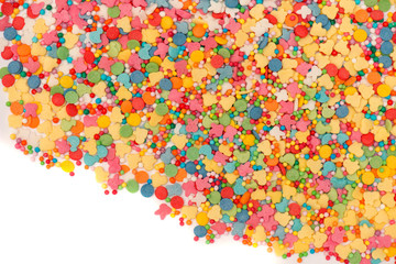Background, texture of sweet multi-colored sweets