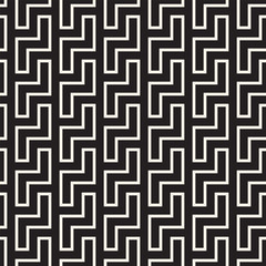 Maze Tangled Lines Contemporary Graphic. Abstract Geometric Background Design. Vector Seamless Pattern.