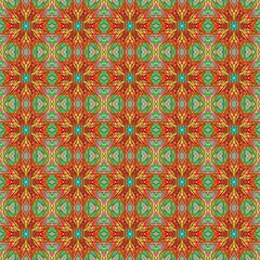 Ornate floral seamless texture, endless pattern with vintage mandala elements.