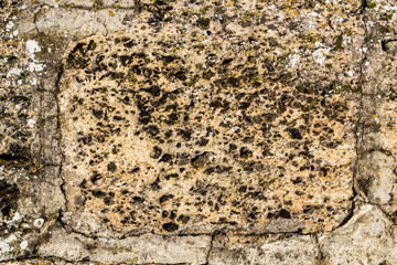 Wall of stone rock texture for background