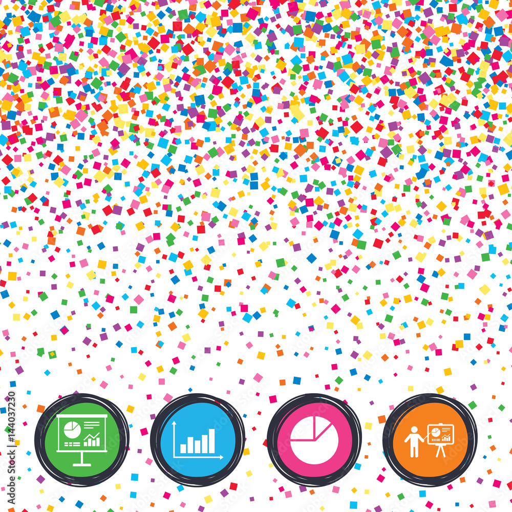 Poster diagram graph pie chart. presentation billboard.