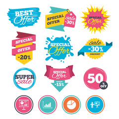 Diagram graph Pie chart. Presentation billboard.