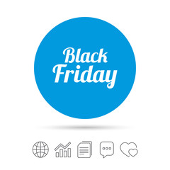 Black Friday sale icon. Special offer symbol.