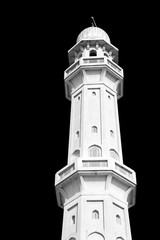 in oman muscat the old mosque minaret and religion in clear sky