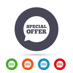 Special offer sign icon. Sale symbol.