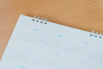 White calendar