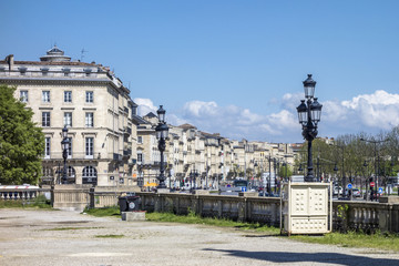 view to old town of Bordeaux