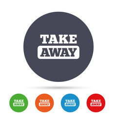 Take away sign icon. Takeaway food or drink.