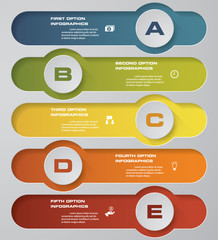 Design clean number banners template/graphic or website layout. Vector.