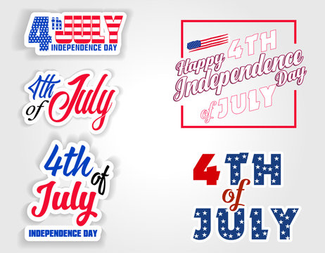 Happy USA Independence Day Fourth of July celebrate