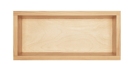 Empty wooden box