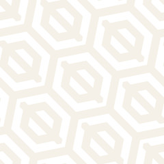 Vector Seamless Pattern. Repeating Lattice Abstract Background. Linear Grid From Striped Hexagonal Elements.