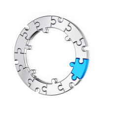 Puzzle jigsaw ring