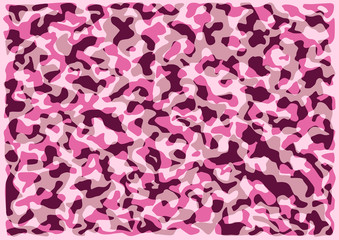 Obraz premium Camouflage background. pattern.Vector. 迷彩パターン ピンク