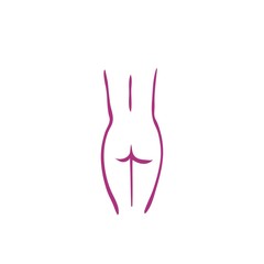 female body icon vector