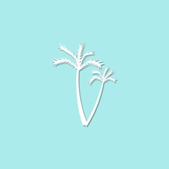 Fototapeta na wymiar Palm tree icon