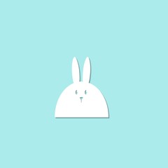 Fototapeta premium rabbit icon illustration