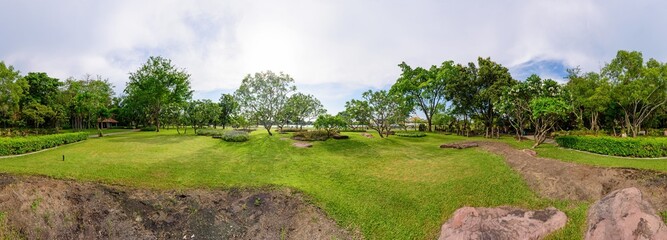 360 Panorama of public park