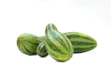 Cucumber long green on white