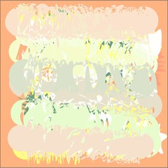 Abstract writing texture in green and blue and yellow and pink and brown tone, design for greeting cards and banners and posters