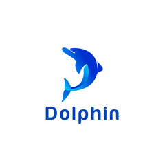 Obraz premium D dolphin logo
