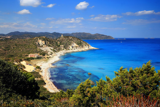 Capo Carbonara beach, Sardinia, Italy