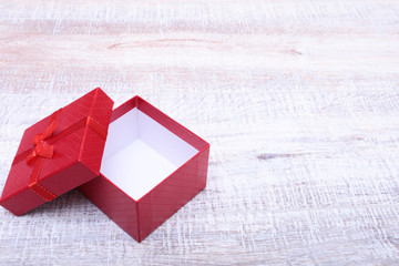 Open gift box, isolated on the white background