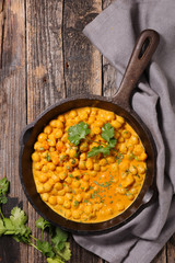 chickpea with cream and curry