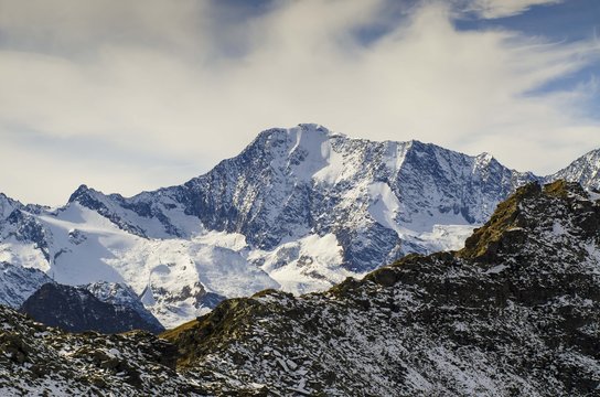 Weissmies, seen from Val Divedro (Ossola, Piedmont, Italy)