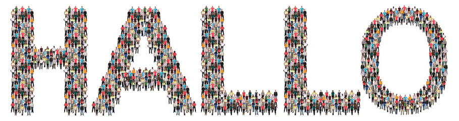 Hallo Begrüßung Leute Menschen People Gruppe Menschengruppe © Markus Mainka