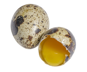 two quail eggs