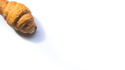 Fresh Croissant on white background