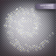 Water bubbles isolated