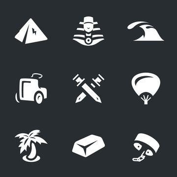 Vector Set of Ancient Egypt Icons.
