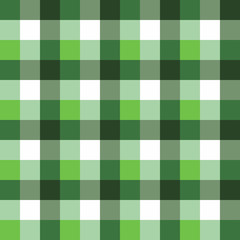 Scottish Seamless Tartan Plaid  Retro square tablecloth pattern. Texture with green colors, vector background design for fabric and decor