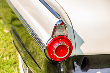 Taillight of Vintage Automobile