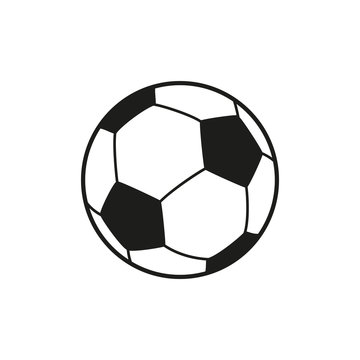 Set of icons of soccer balls. Football balls isolated on white background. Vector