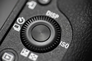Detailed photo of black camera body with buttons