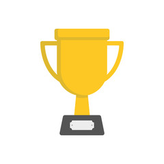 Trophy cup vector icon