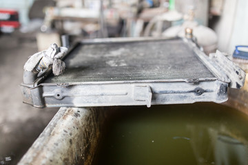 Repair old broken radiator auto