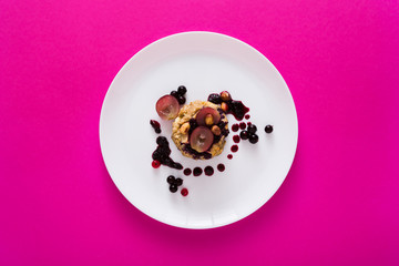 Healthy breakfast - oatmeal porridge, still life