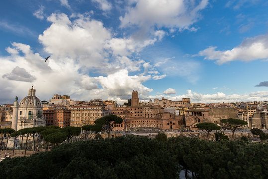 Europe, Italy, Lazio, Rome. Trajan Forum