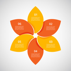 Vector business template for presentation.