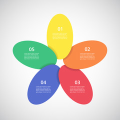 Vector business template for presentation.