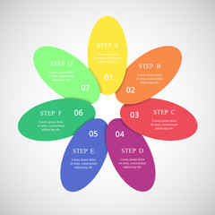 Vector business template for presentation.