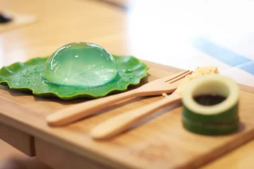  Mochi look like drop of water dessert from Japan © oopoontongoo