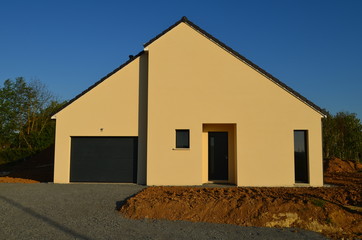 Maison en construction. (France)