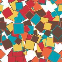 Obraz premium Abstract pattern art background in illustration space geometry.